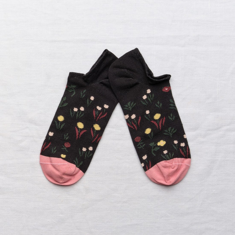 Sheer Ankle Socks Black