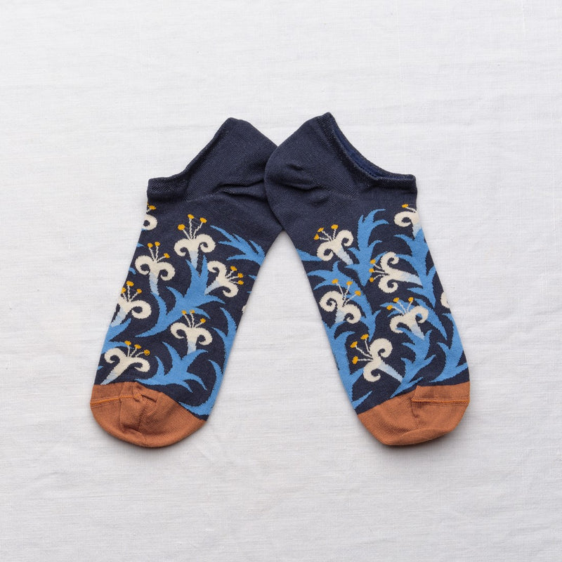 Slate Lily Ankle Sock