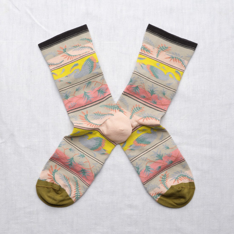 Swan and Flower Socks