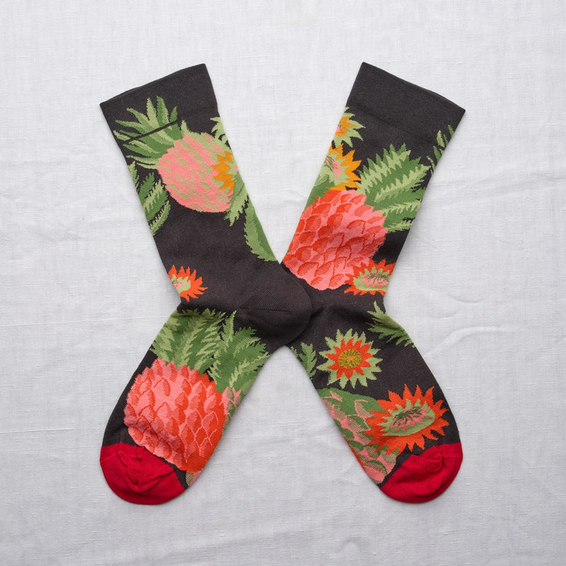 Chaussettes Ananas Faux-Noir