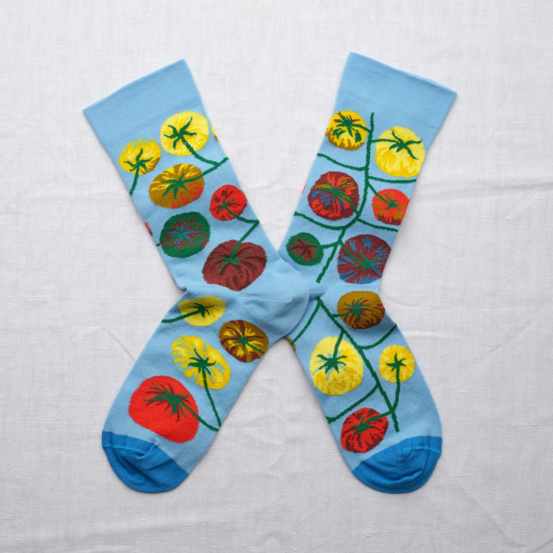 Tomato Azure Socks