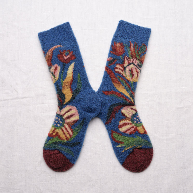 Chaussettes Mousse Bouquet de Fleurs