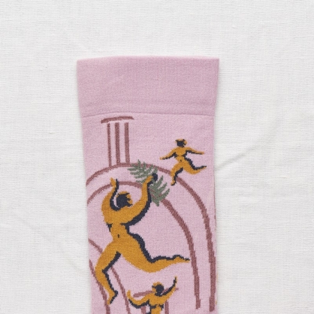 chaussettes - bonne maison -  Danse - Bois de rose - femme - homme - mixte