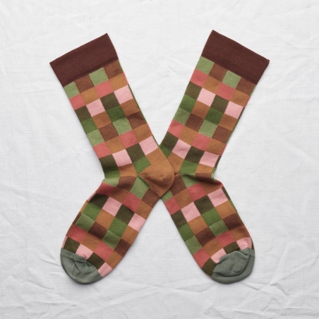 socks - bonne maison - Checks - Multico - women - men - mixed socks - bonne maison - Checks - Multico - women - men - mixed
