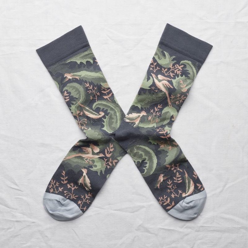 chaussettes - bonne maison -  Oiseaux - Acier - femme - homme - mixte