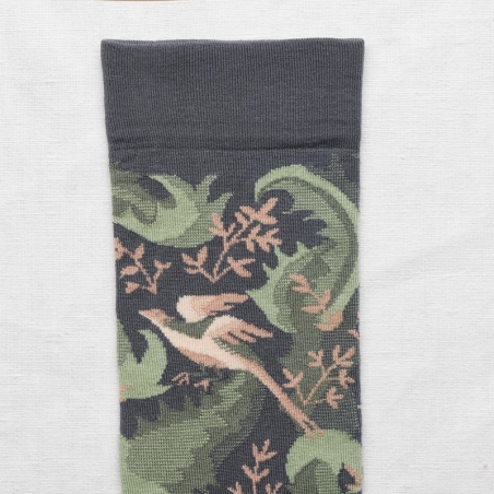 socks - bonne maison - Birds - Steel - women - men - mixed socks - bonne maison - Birds - Steel - women - men - mixed