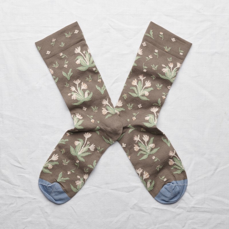 socks - bonne maison -  Bouquet - Taupe - women - men - mixed
