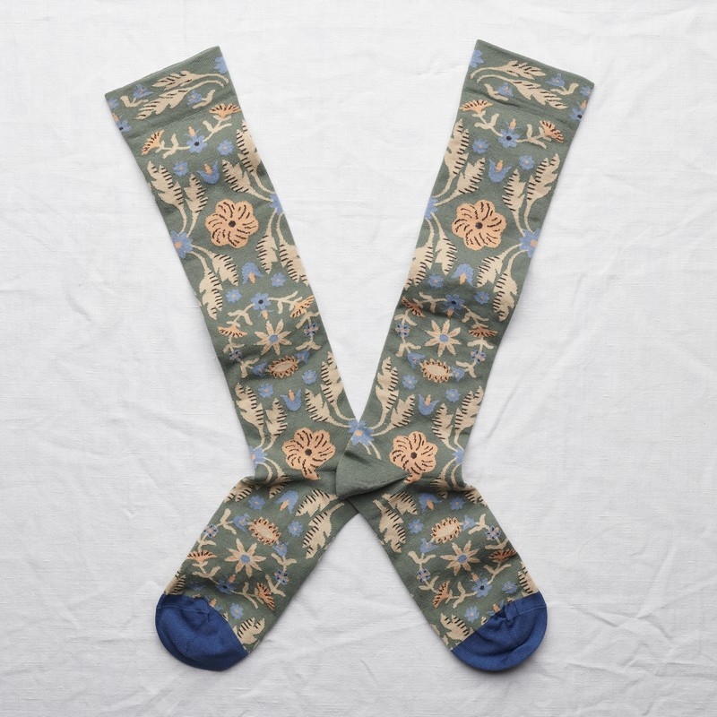 socks - bonne maison -  Tapestry - Cedar - women - men - mixed