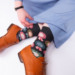 Socks Dark Rosette