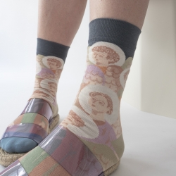chaussettes - bonne maison -  Ange - Acier - femme - homme - mixte