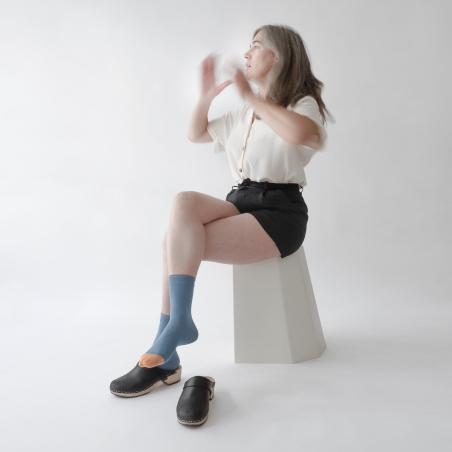 chaussettes - bonne maison - Uni - Bleu Paradis - femme - homme - mixte chaussettes - bonne maison - Uni - Bleu Paradis - femme - homme - mixte