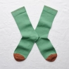 chaussettes - bonne maison -  Uni - Vert Ming - femme - homme - mixte