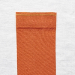 socks - bonne maison -  Plain - Orange - women - men - mixed