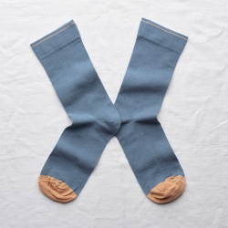 chaussettes - bonne maison -  Uni - Bleu Paradis - femme - homme - mixte