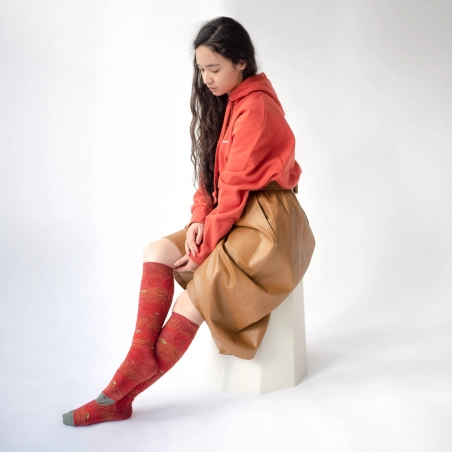 Knee-Highs Crimson Frog | Nabis Story 