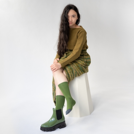 chaussettes - bonne maison - Uni - Cactus - femme - homme - mixte chaussettes - bonne maison - Uni - Cactus - femme - homme - mixte