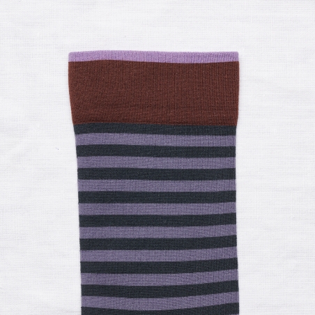 socks - bonne maison -  Stripe - Night - women - men - mixed