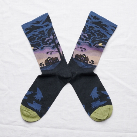 chaussettes - bonne maison - Maison - Nuit - femme - homme - mixte chaussettes - bonne maison - Maison - Nuit - femme - homme - mixte
