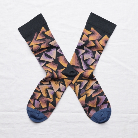 chaussettes - bonne maison -  Triangle - Nuit - femme - homme - mixte