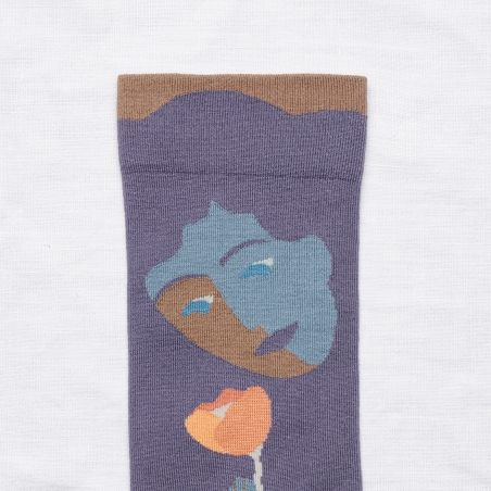 chaussettes - bonne maison - Visage - Nocturne - femme - homme - mixte chaussettes - bonne maison - Visage - Nocturne - femme - homme - mixte