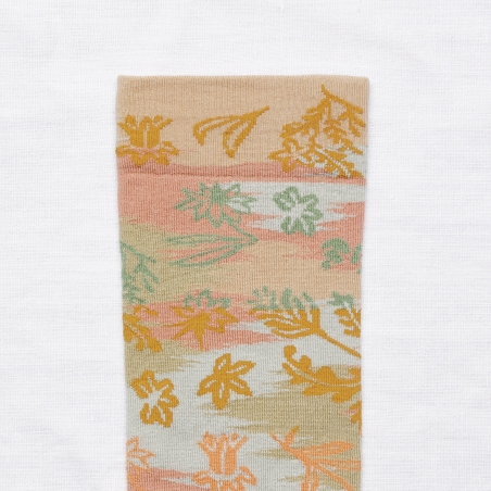 chaussettes - bonne maison - Dominoté - Sable - femme - homme - mixte chaussettes - bonne maison - Dominoté - Sable - femme - homme - mixte