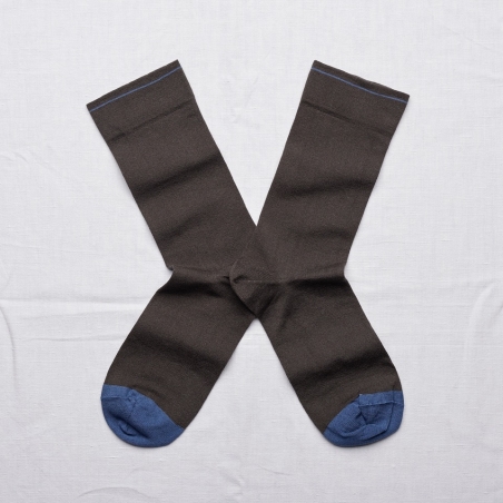 socks - bonne maison - Plain - Umber - women - men - mixed socks - bonne maison - Plain - Umber - women - men - mixed