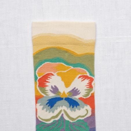 socks - bonne maison - Pansy - Multico - women - men - mixed socks - bonne maison - Pansy - Multico - women - men - mixed