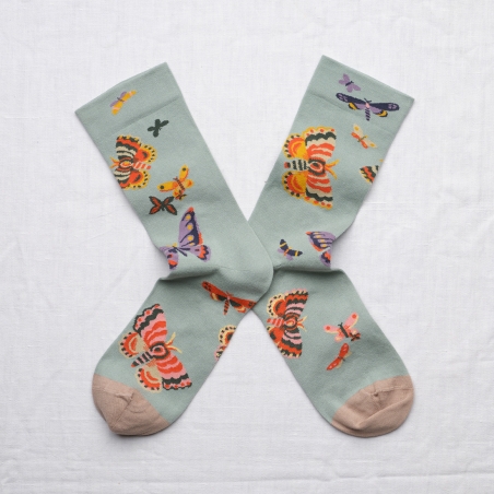 chaussettes - bonne maison -  Papillon - Vague - femme - homme - mixte