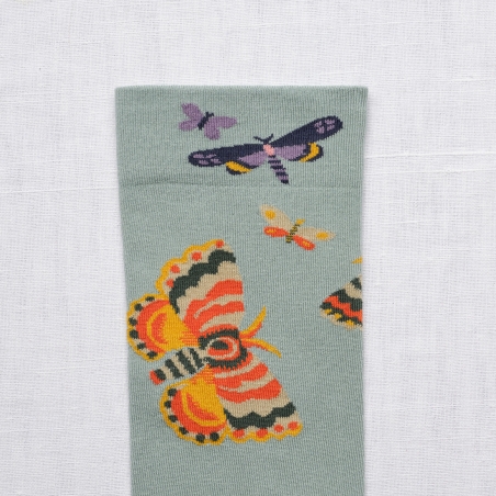 chaussettes - bonne maison -  Papillon - Vague - femme - homme - mixte
