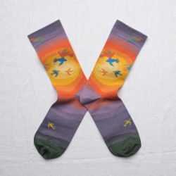 chaussettes - bonne maison -  Oiseaux - Multico - femme - homme - mixte