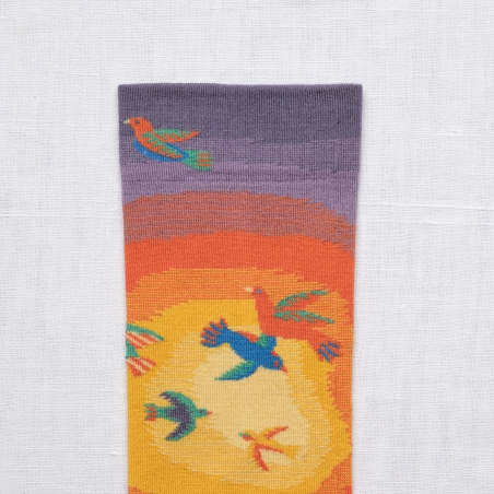 socks - bonne maison - Birds - Multico - women - men - mixed socks - bonne maison - Birds - Multico - women - men - mixed