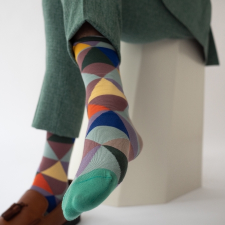 socks - bonne maison -  Harlequin - Multico - women - men - mixed