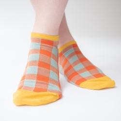 socks - bonne maison -  Checks - Wave - women - men - mixed