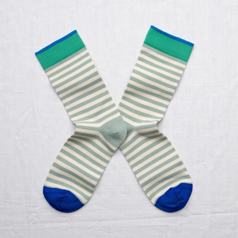 socks - bonne maison -  Wave - Stripe - women - men - mixed