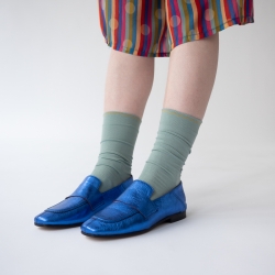 chaussettes - bonne maison -  Uni - Bleu vague - femme - homme - mixte