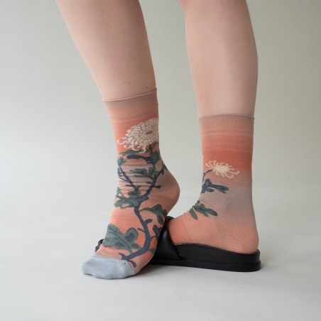 socks - bonne maison -  Chrysanthemum - Multico - women - men - mixed