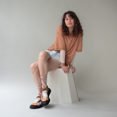 socks - bonne maison - Sheep - Nude - women - men - mixed socks - bonne maison - Sheep - Nude - women - men - mixed
