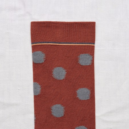 chaussettes - bonne maison - Pois - Marron - femme - homme - mixte chaussettes - bonne maison - Pois - Marron - femme - homme - mixte