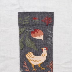 chaussettes - bonne maison -  Poule - Bleu - femme - homme - mixte