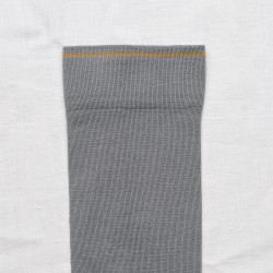 socks - bonne maison -  Plain - Aluminium - women - men - mixed