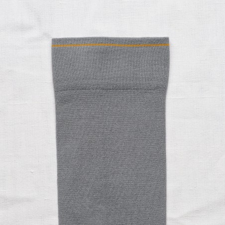 chaussettes - bonne maison -  Uni - Gris - femme - homme - mixte