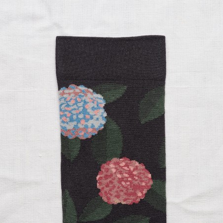 socks - bonne maison -  Hydrangea - Blue - women - men - mixed