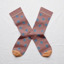 chaussettes - bonne maison -  Pois - Rose - femme - homme - mixte