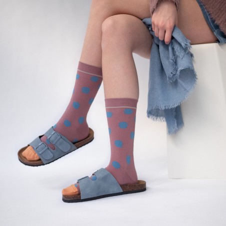 socks - bonne maison - Polka Dot - Pink - women - men - mixed socks - bonne maison - Polka Dot - Pink - women - men - mixed