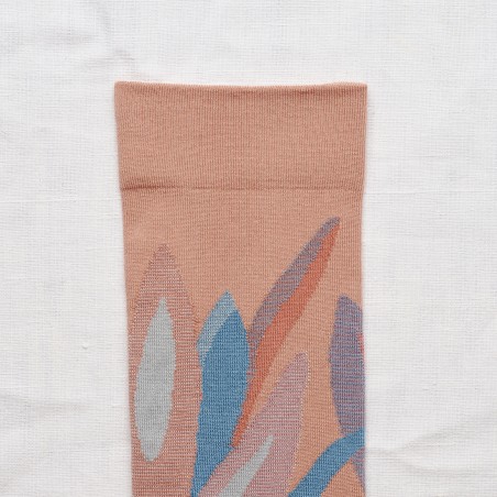 socks - bonne maison - Flower - Beige - women - men - mixed socks - bonne maison - Flower - Beige - women - men - mixed