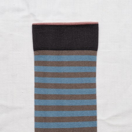 chaussettes - bonne maison - Rayure - Gris - femme - homme - mixte chaussettes - bonne maison - Rayure - Gris - femme - homme - mixte