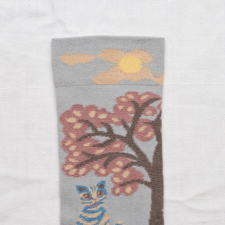 socks - bonne maison - Cat - Blue - women - men - mixed socks - bonne maison - Cat - Blue - women - men - mixed