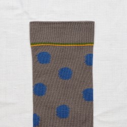 socks - bonne maison -  Polka Dot - Grey - women - men - mixed