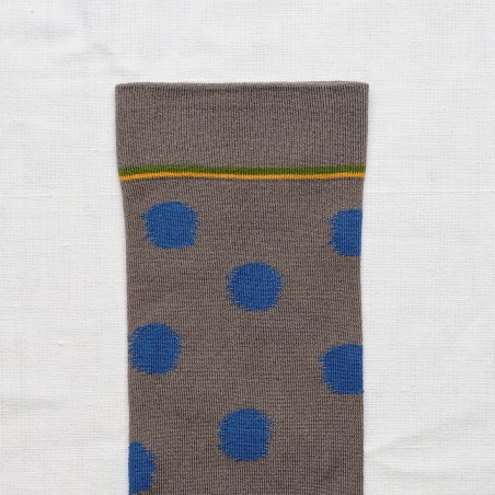 socks - bonne maison -  Polka Dot - Grey - women - men - mixed