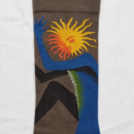 socks - bonne maison -  Sun - Green - women - men - mixed